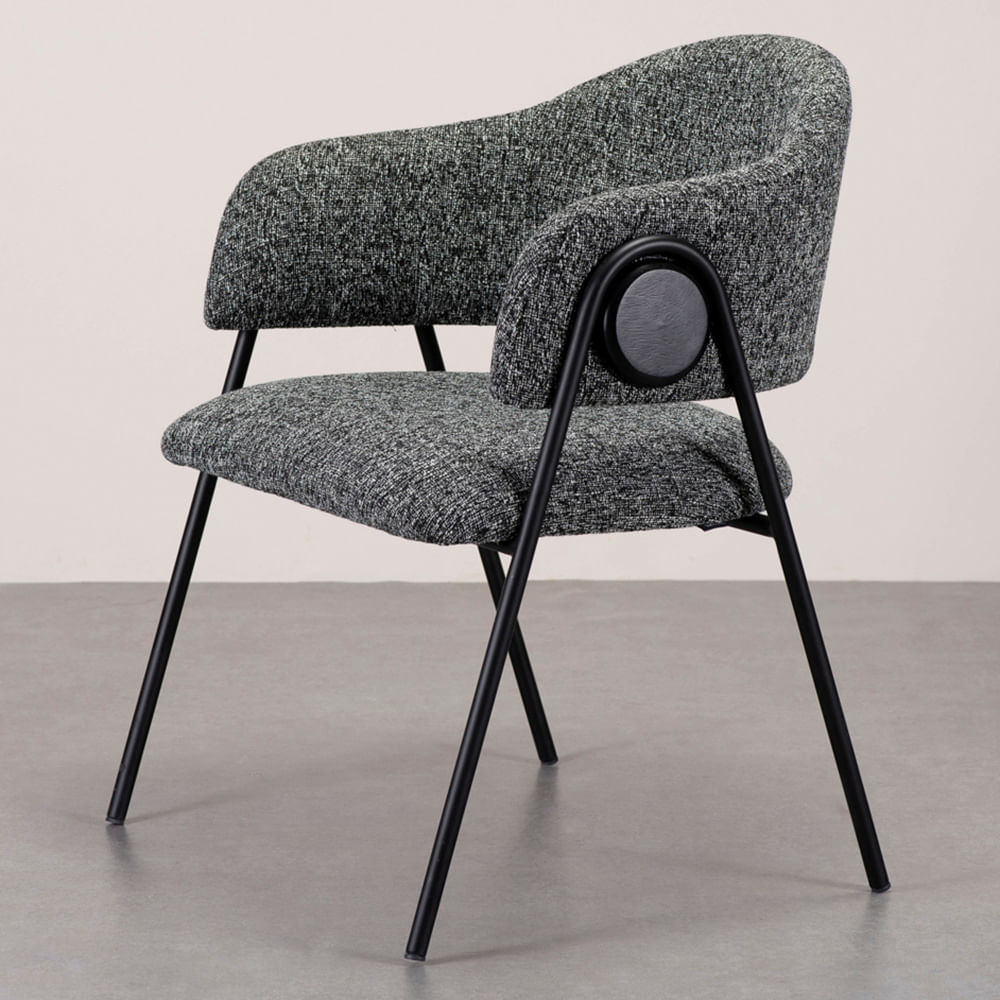 Poltrona Alpina_Trama Fusion_Preto_madeira Preta -2-